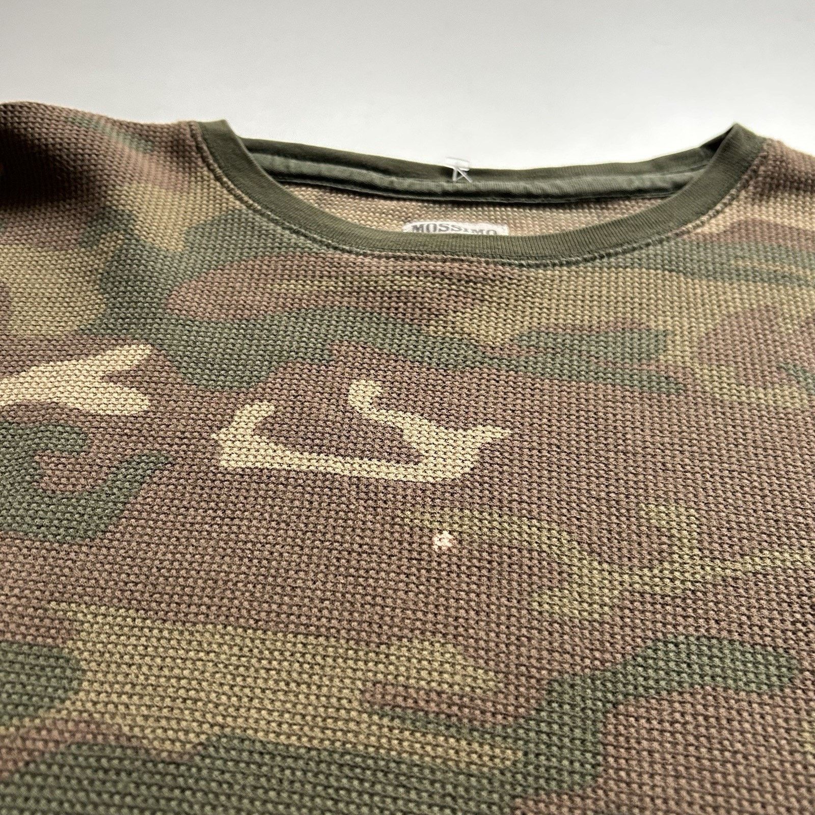 Mossimo Vintage Woodland Camo Waffle Thermal Long Sleeve Shirt XL Size US XL / EU 56 / 4 - 3 Thumbnail