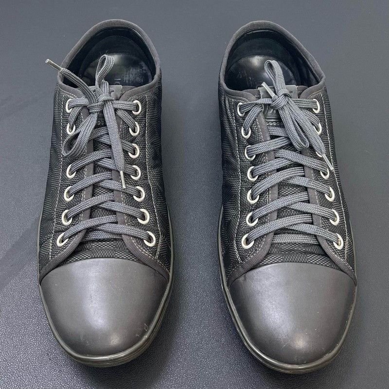 Louis Vuitton Louis Vuitton Men's Black Casual Sneakers - Size US 9.5 / EU 42-43 - 2 Thumbnail