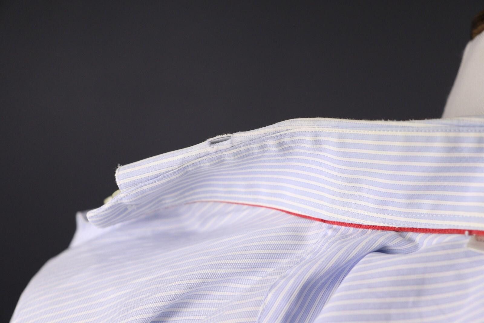 Eton Eton Contemporary Blue Stripe Shirt Size 41 /16 Size US M / EU 48-50 / 2 - 11 Thumbnail