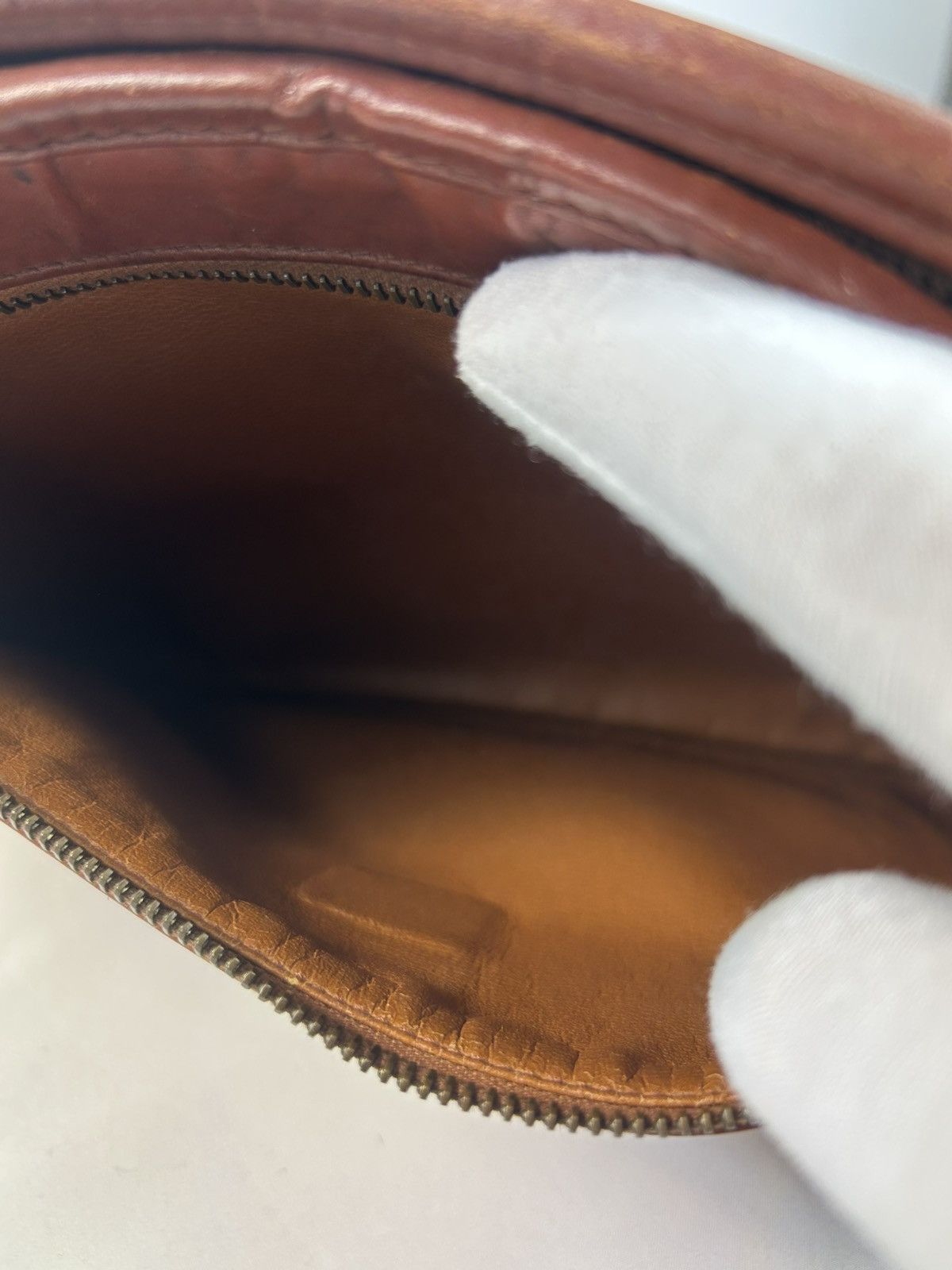 MCM MCM Cognac Leather Clutch Bag Size ONE SIZE - 6 Thumbnail