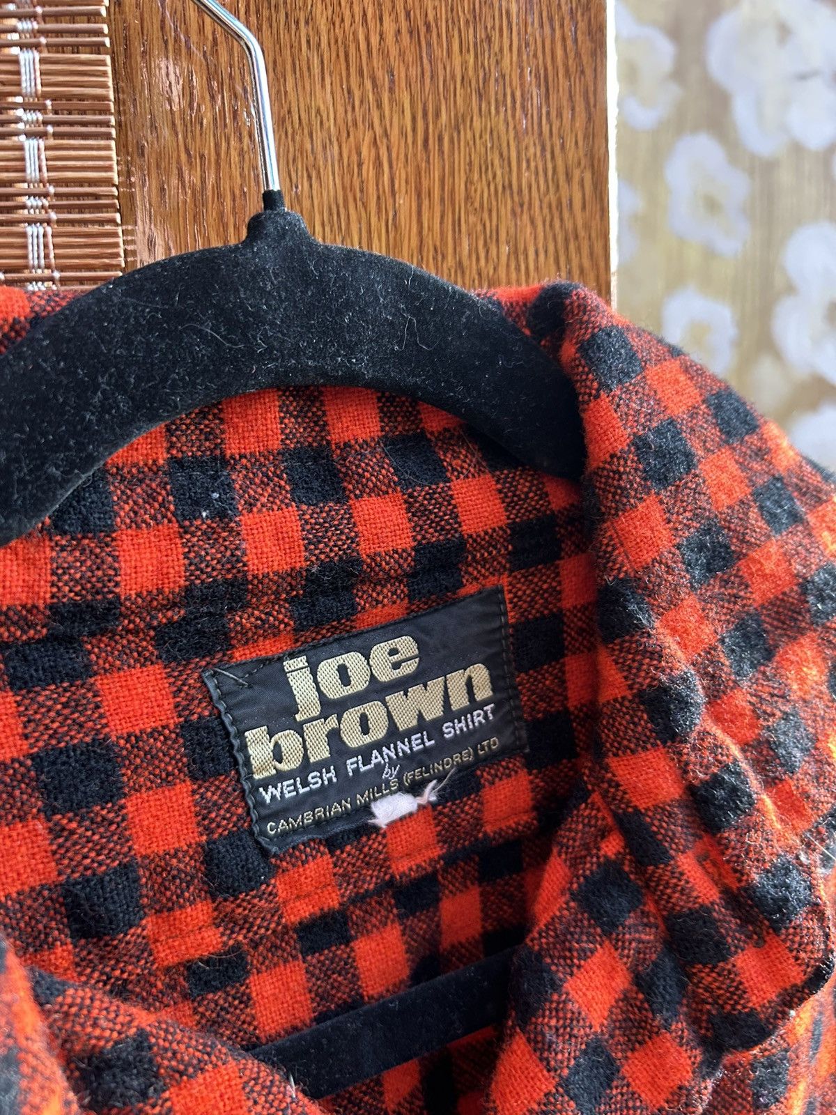 Vintage 60s Joe Brown Welsh Flannel Shirt Wool Blend Pullover Shirt Size US M / EU 48-50 / 2 - 5 Thumbnail