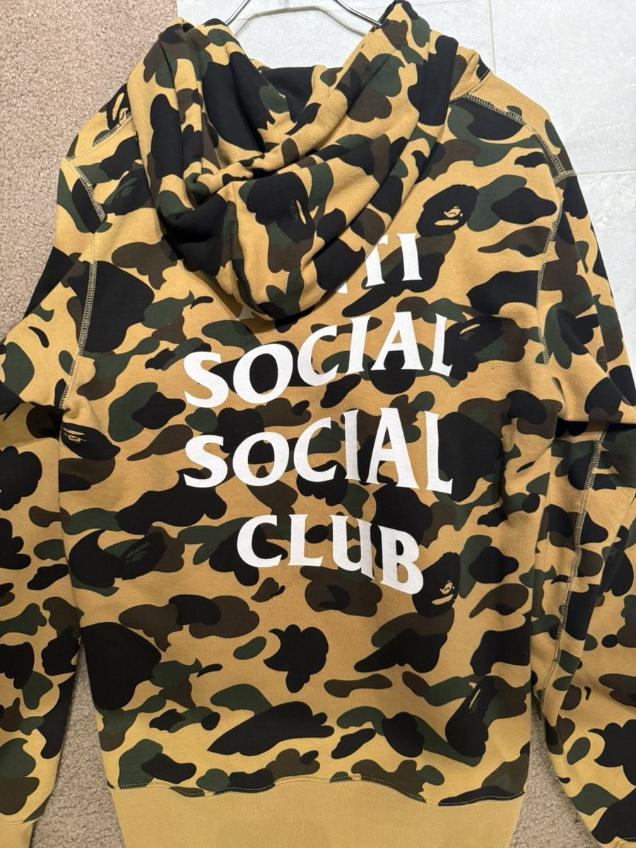 Anti Social Social Club × Bape BAPE X ASSC 1st CAMO RARE HOODIE WORN 2x Size US XL / EU 56 / 4 - 5 Thumbnail