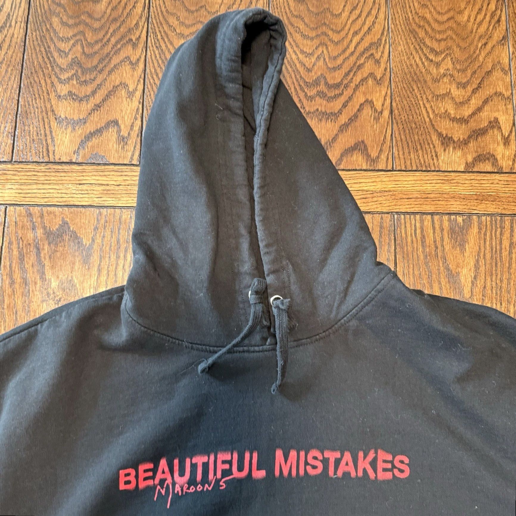 Vintage Maroon 5 Beautiful Mistakes Size XXL Black Hoodie Adam Levine Size US XXL / EU 58 / 5 - 4 Thumbnail