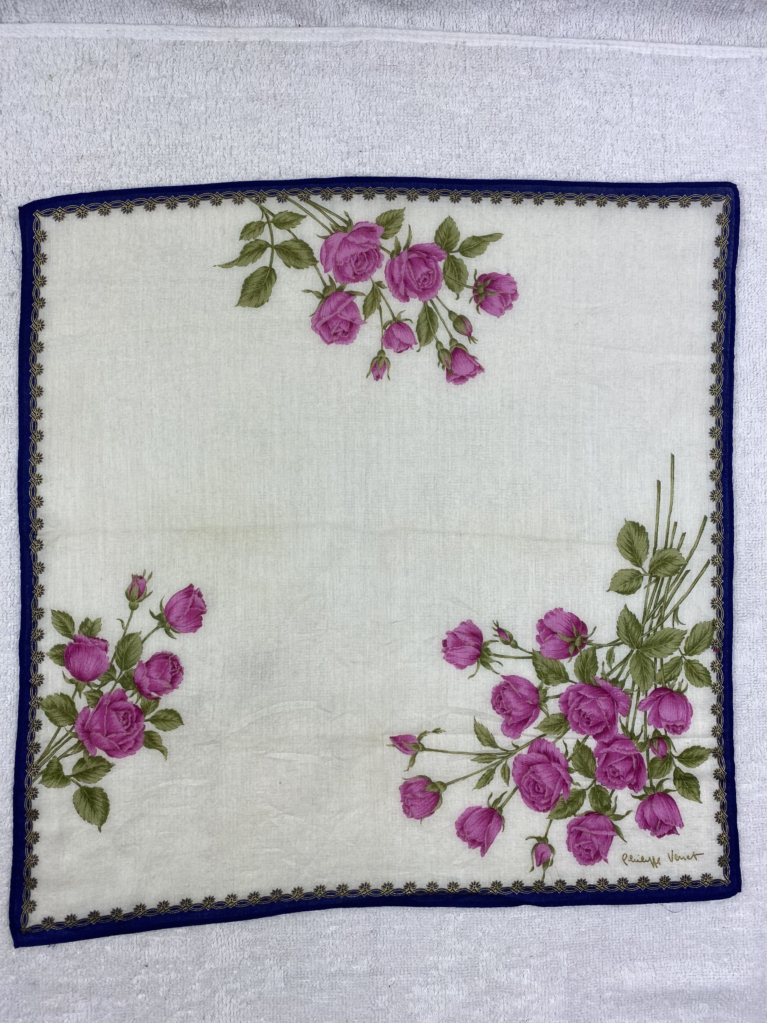 Vintage Philippe Venet Handkerchief / Bandana / Neckerchief Size ONE SIZE - 3 Thumbnail