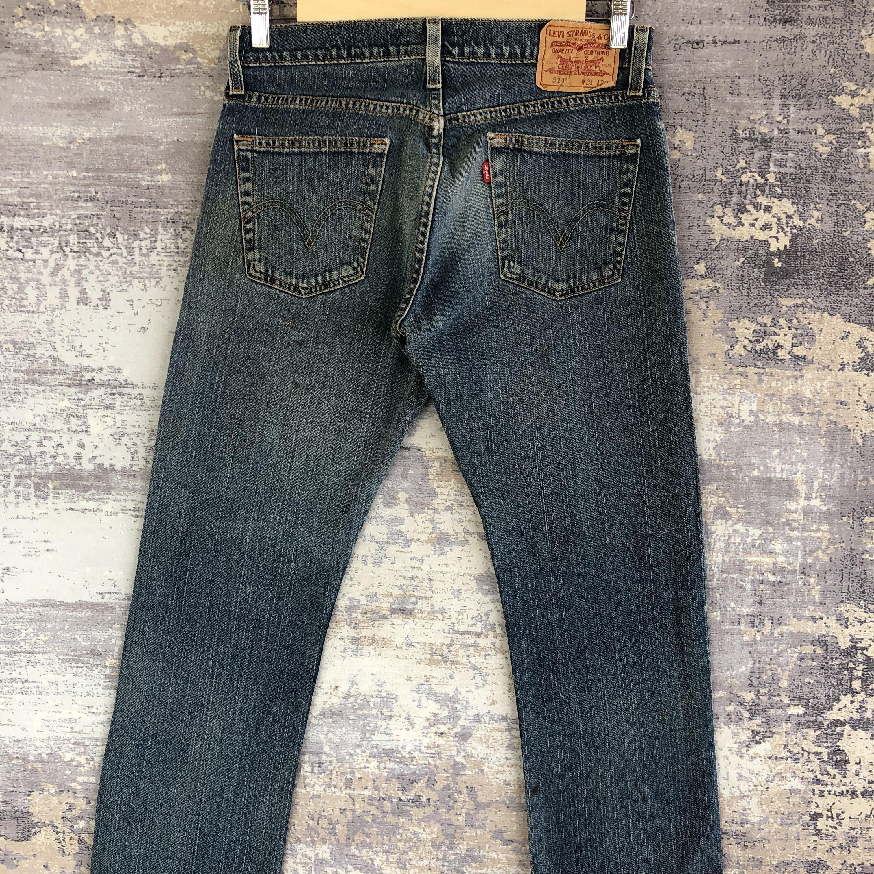 Levi's Vintage Y2k Levis 514 Faded Jeans Levi's Slim Straight Denim Size US 30 / EU 46 - 4 Thumbnail