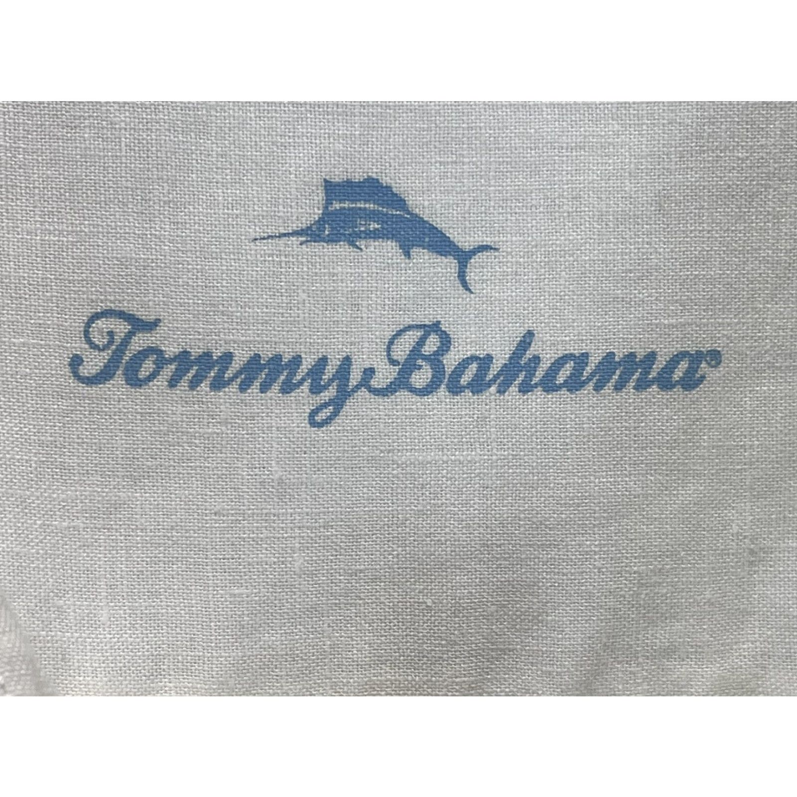 Tommy Hilfiger Tommy Bahamas 100% Linen Button up Shirt Sz XXL VGUC Ivory Beach Vaca Mens Size US XXL / EU 58 / 5 - 4 Thumbnail