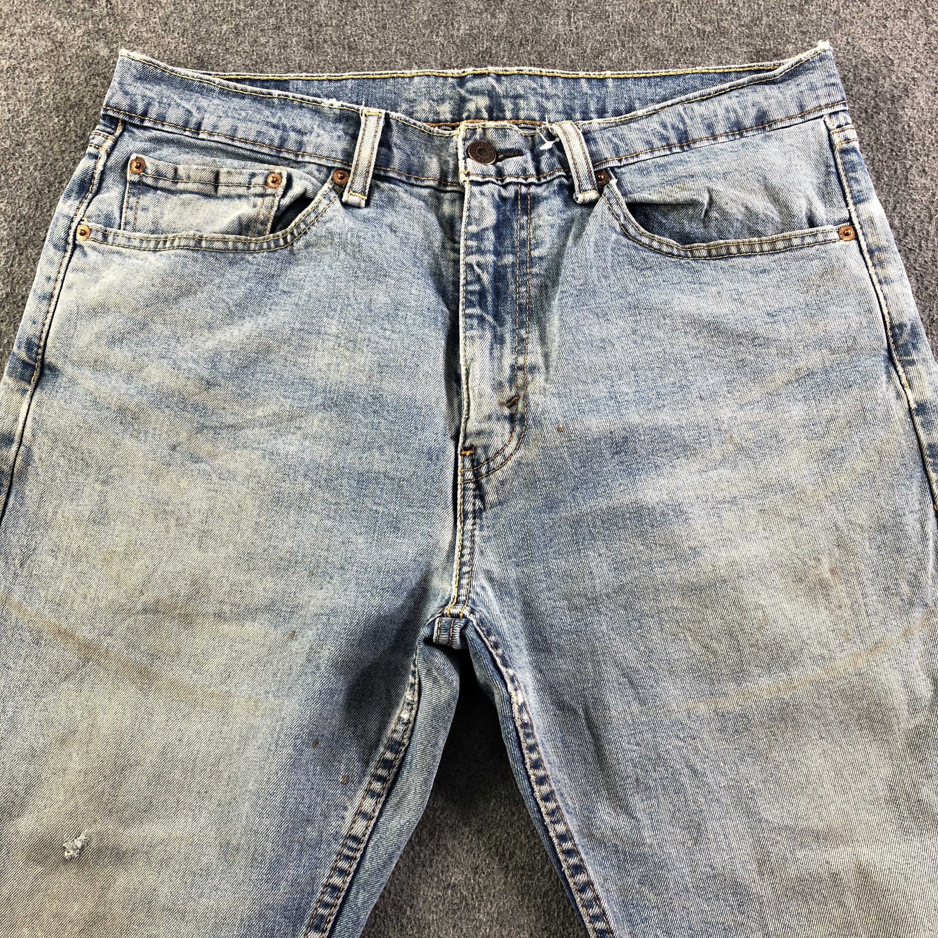 Levi's Vintage Blue Wash Levis 505 Jeans-J3464 Size US 35 - 3 Thumbnail