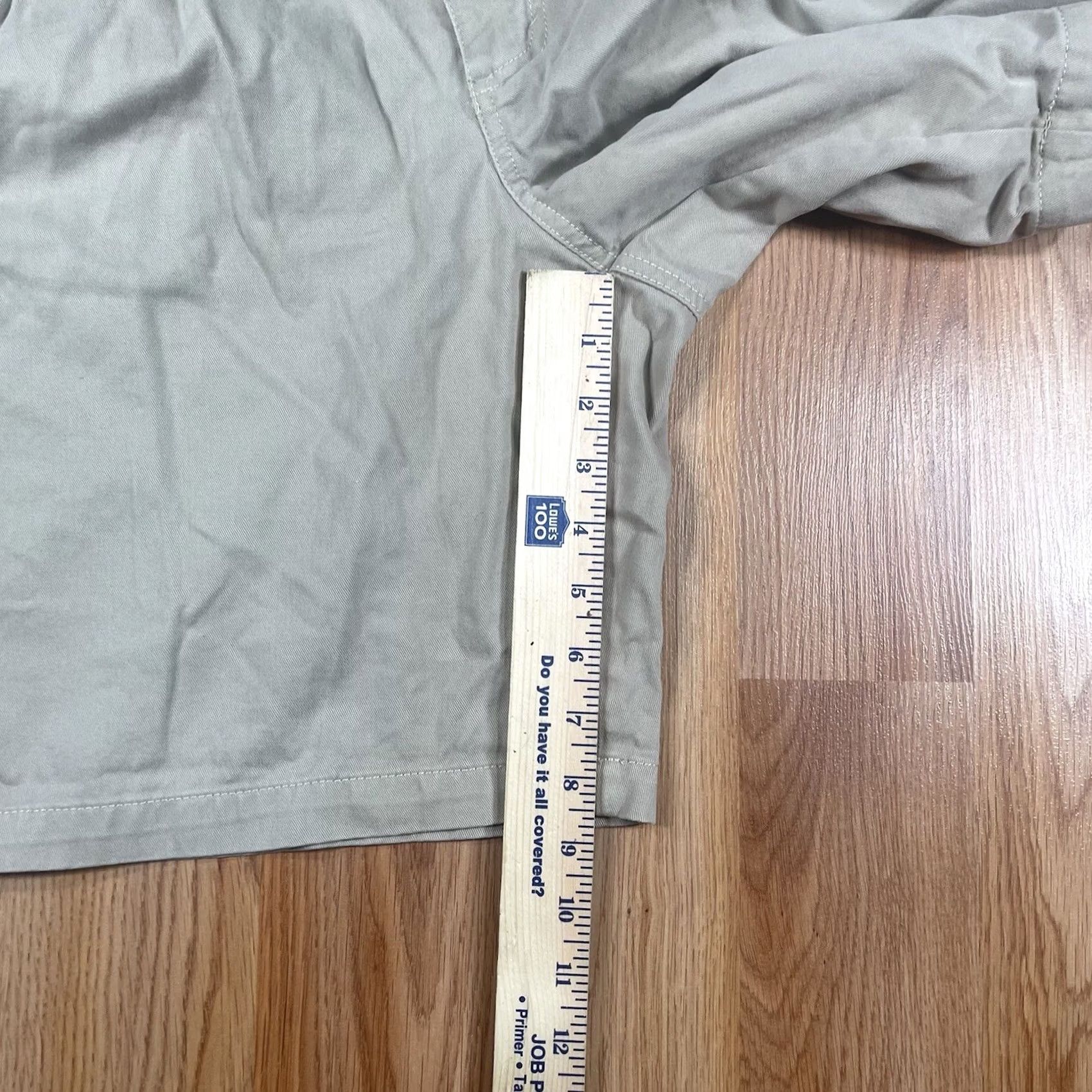 Eddie Bauer Eddie Bauer Shorts Mens Size 35 Beige Flat Front Khaki Chino 100% Cotton Regular Fit Mens Size US 35 - 5 Thumbnail