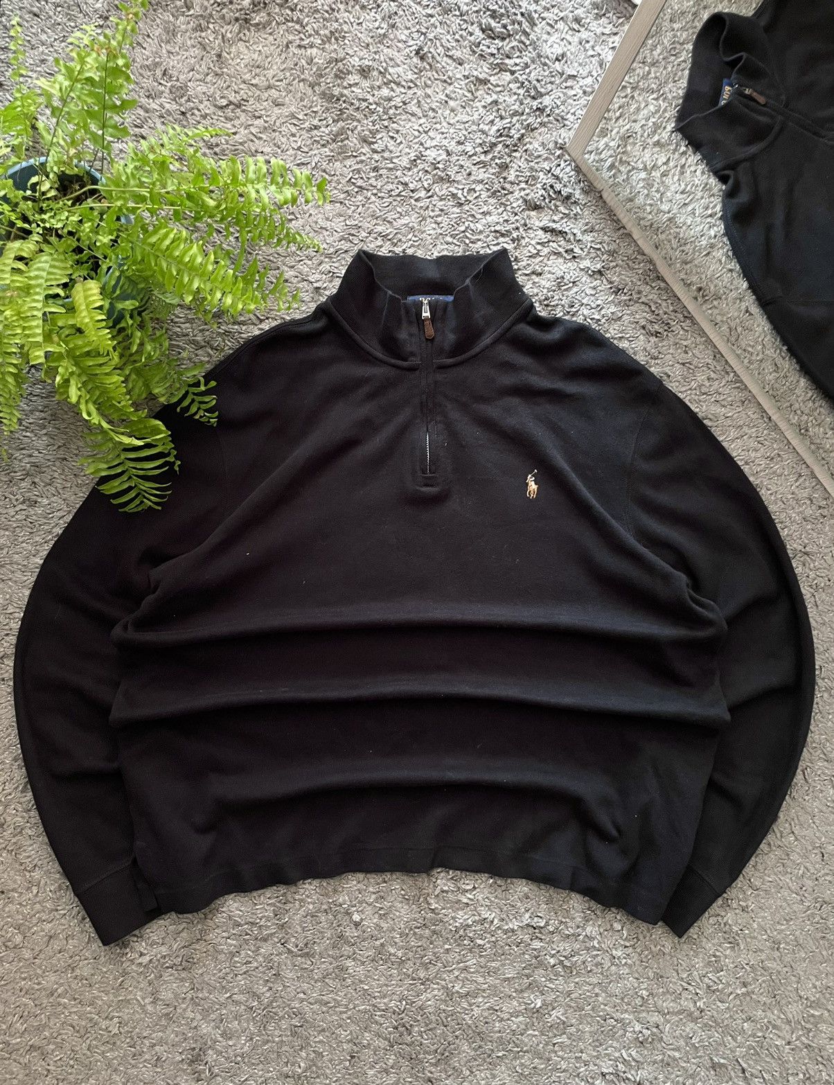Polo Ralph Lauren × Vintage Polo Ralph Lauren 1/3 Zip Sweatshirt Streetwear Vintage Logo Size US L / EU 52-54 / 3 - 1 Thumbnail