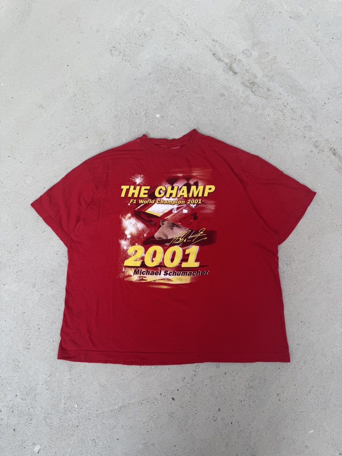 NASCAR 🏓 Rare🏓 Michael Schumaher 2001 Champion T-Shirt Size US XL / EU 56 / 4 - 1 Thumbnail