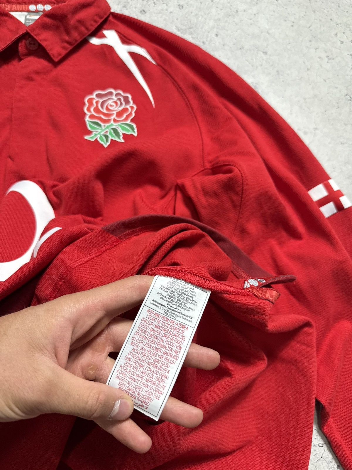 Nike Nike England Rugby League O2 Sweatshirt Jersey Vintage Size US L / EU 52-54 / 3 - 11 Thumbnail
