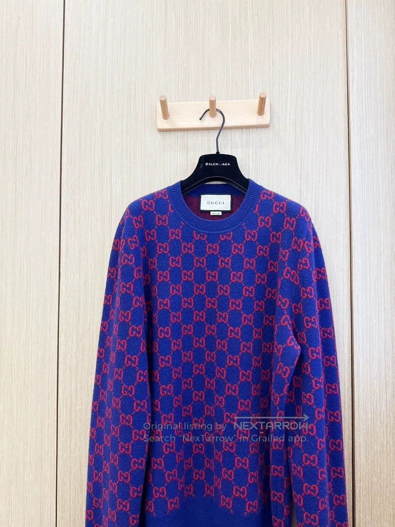 Gucci Gucci Double-sided GG wool jacquard knitted sweater Size US M / EU 48-50 / 2 - 2 Thumbnail
