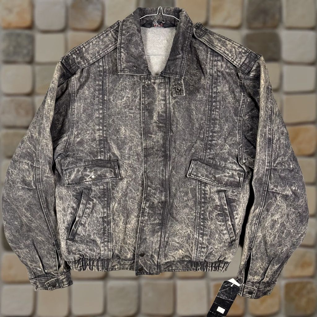 Lee VINTAGE Lee Denim Jacket Mens L Trucker Cargo Acid Wash Army Grateful Dead Jacket Size US L / EU 52-54 / 3 - 1 Thumbnail