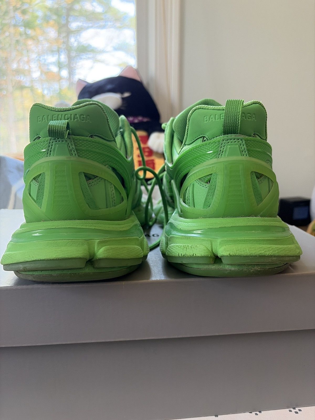 Balenciaga Balenciaga track 2 clear sole green Size US 12 / EU 45 - 2 Thumbnail