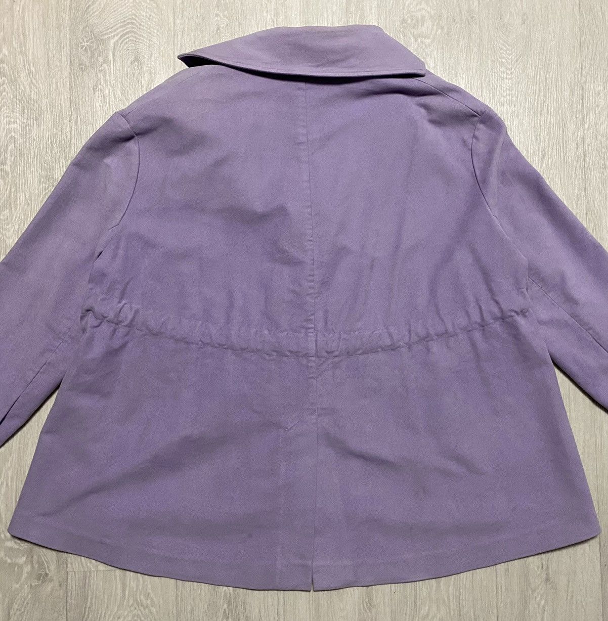 Acne Studios Women’s Oversized Single-breasted Cotton Blazer Light Purple Size ONE SIZE - 23 Thumbnail