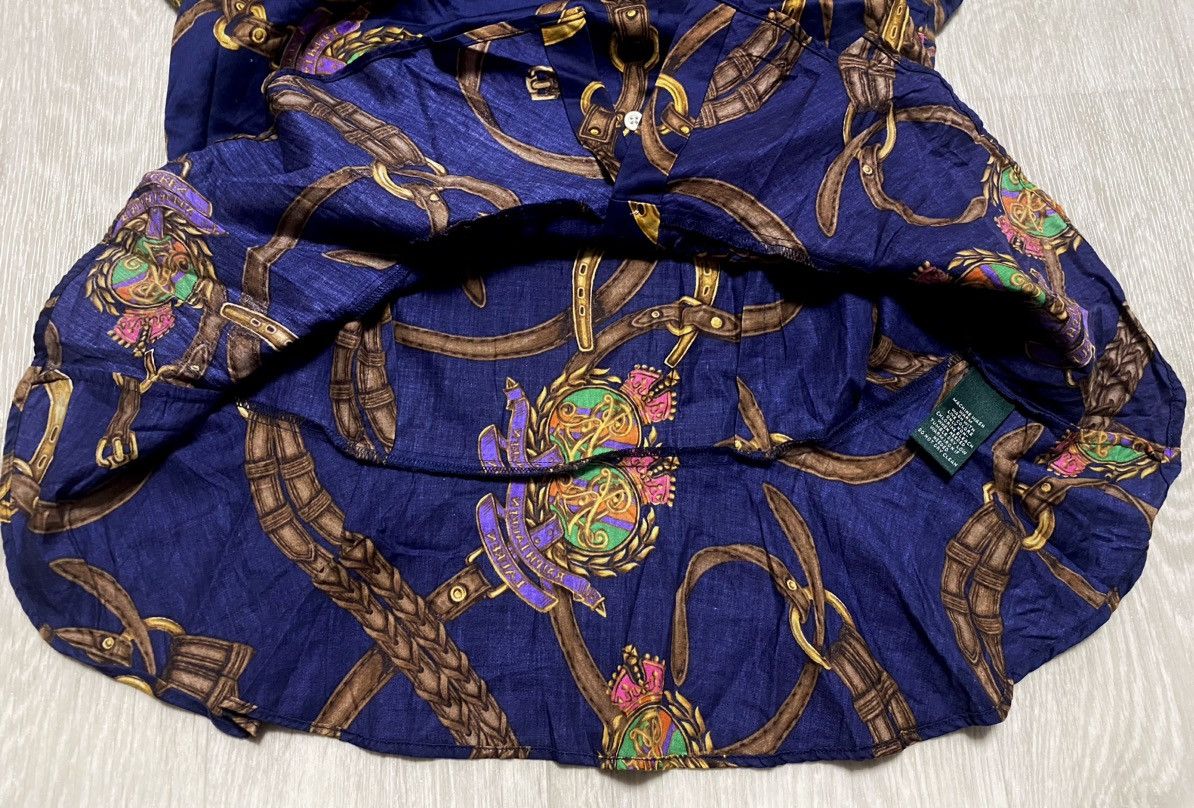 Lauren Ralph Lauren Ralph Lauren Vintage Full Print Monogram Logo Cotton Blouse Size XL / US 12-14 / IT 48-50 - 25 Thumbnail