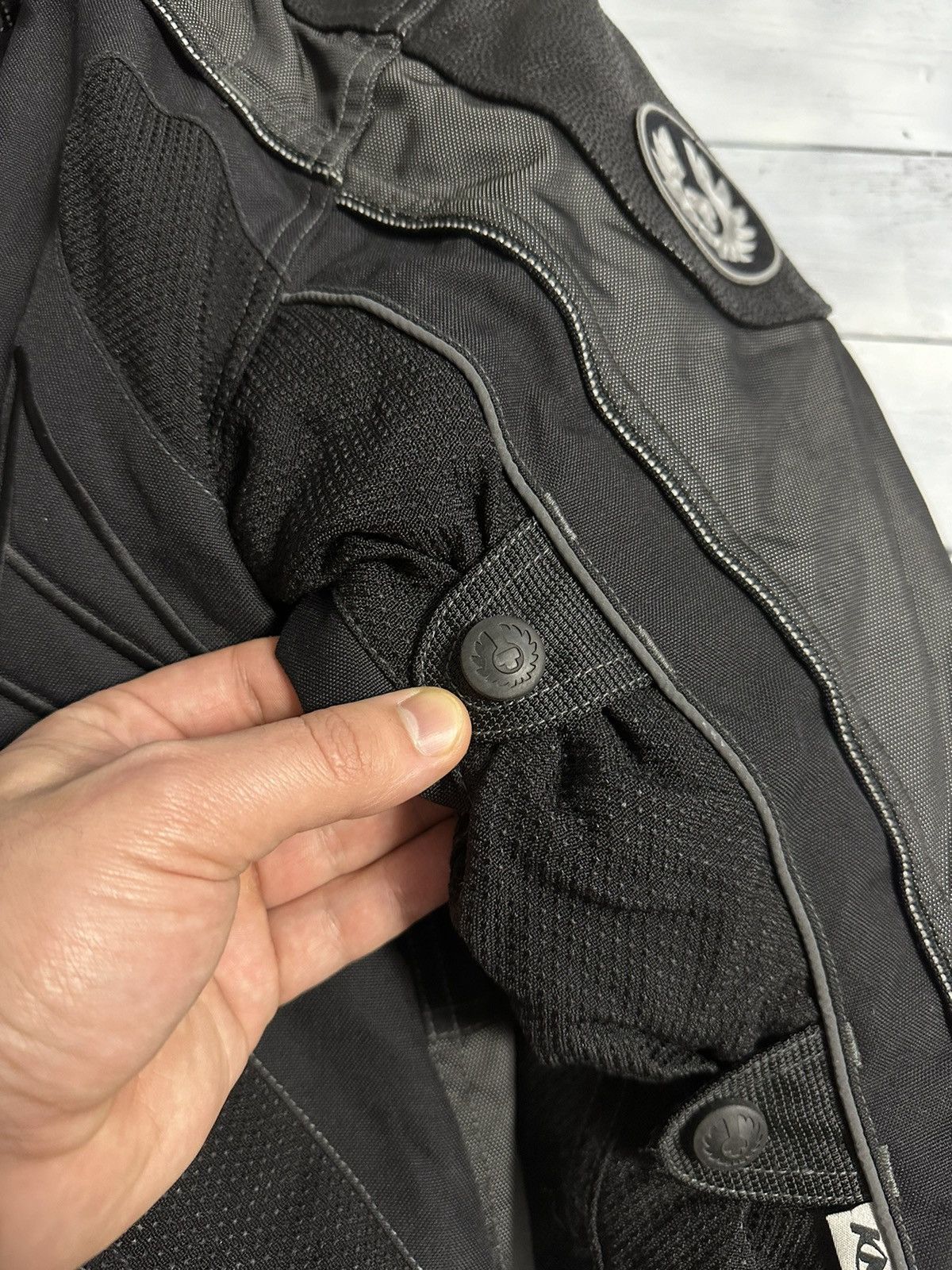 Belstaff Rare Vintage Black Belstaff Leather Nylon Motorcycle Jacket Size US S / EU 44-46 / 1 - 3 Thumbnail