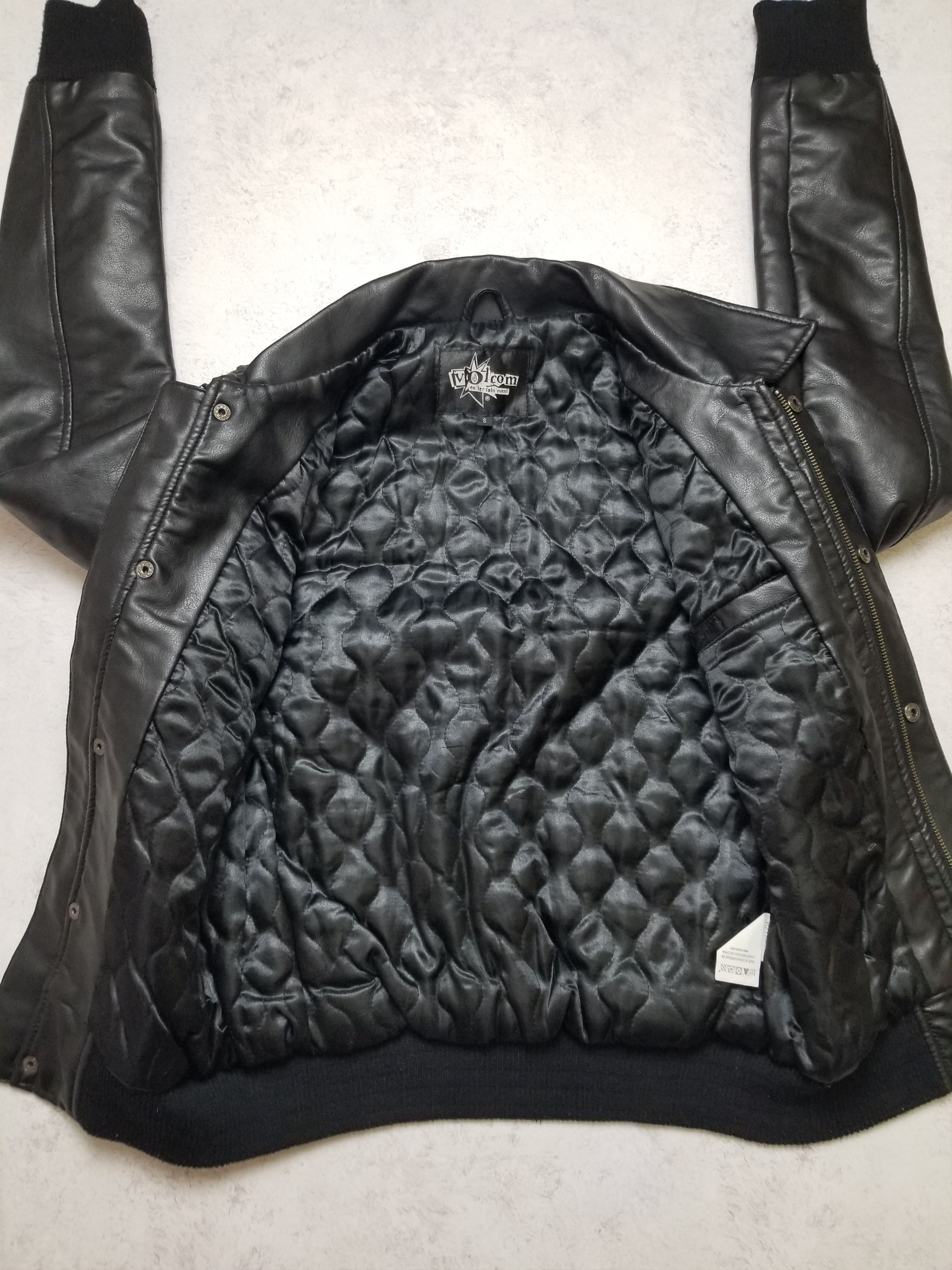 Volcom Volcom Entertainment Faux Leather Biker style rider jacket Size US S / EU 44-46 / 1 - 2 Thumbnail