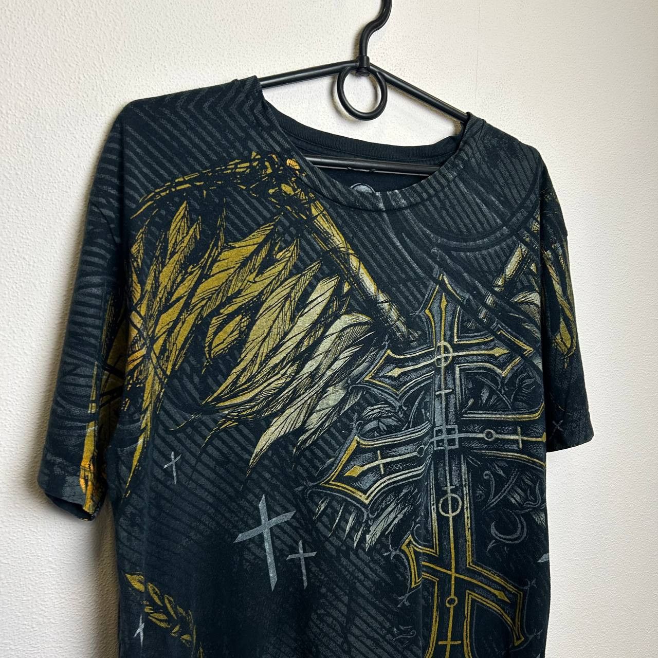 Affliction Vintage Affliction Style overprinted graphic y2k tee Size US M / EU 48-50 / 2 - 2 Thumbnail
