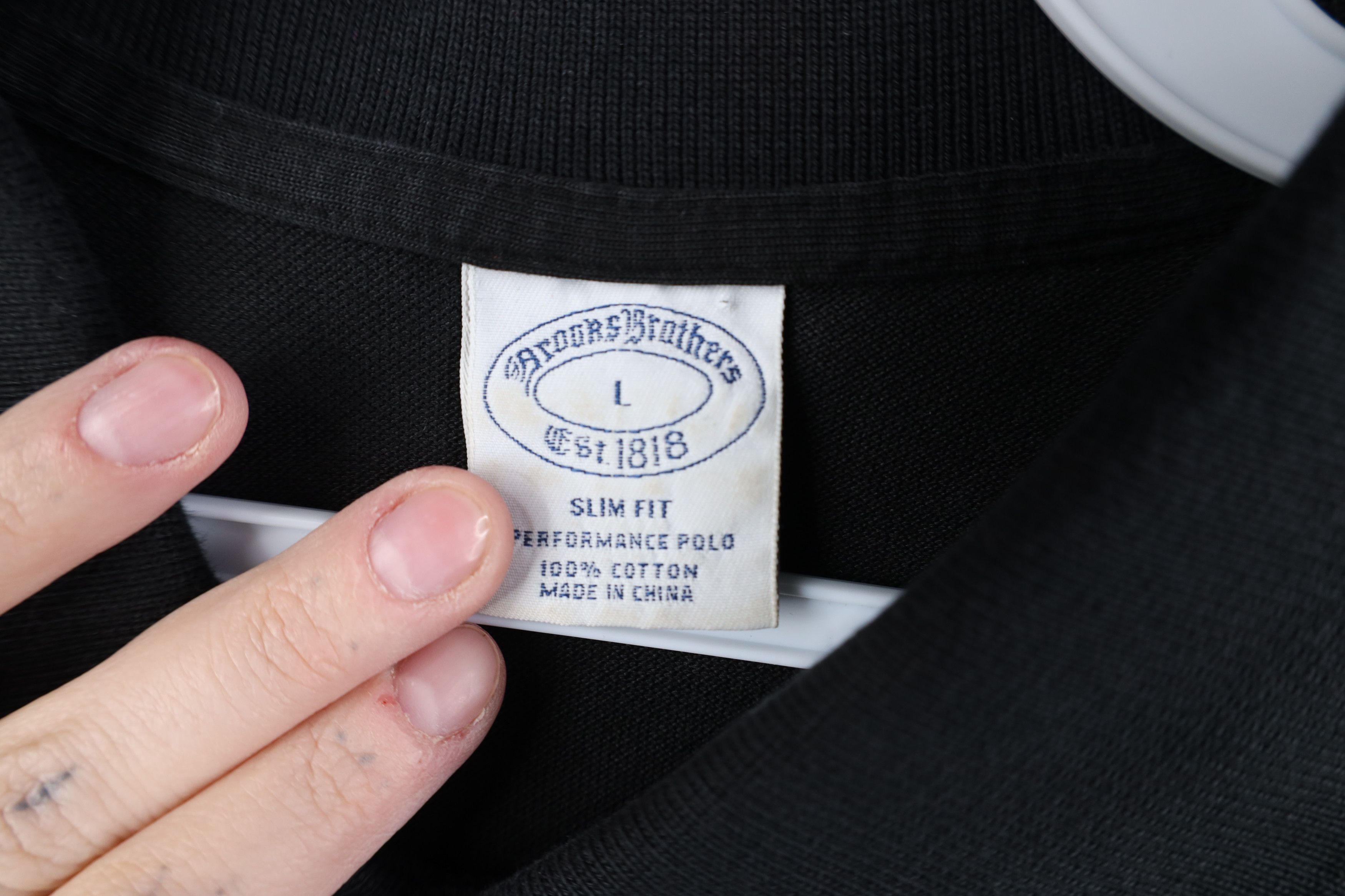 Brooks Brothers Vintage Brooks Brothers Fit Pique Cotton Golf Polo Black Size US L / EU 52-54 / 3 - 8 Thumbnail