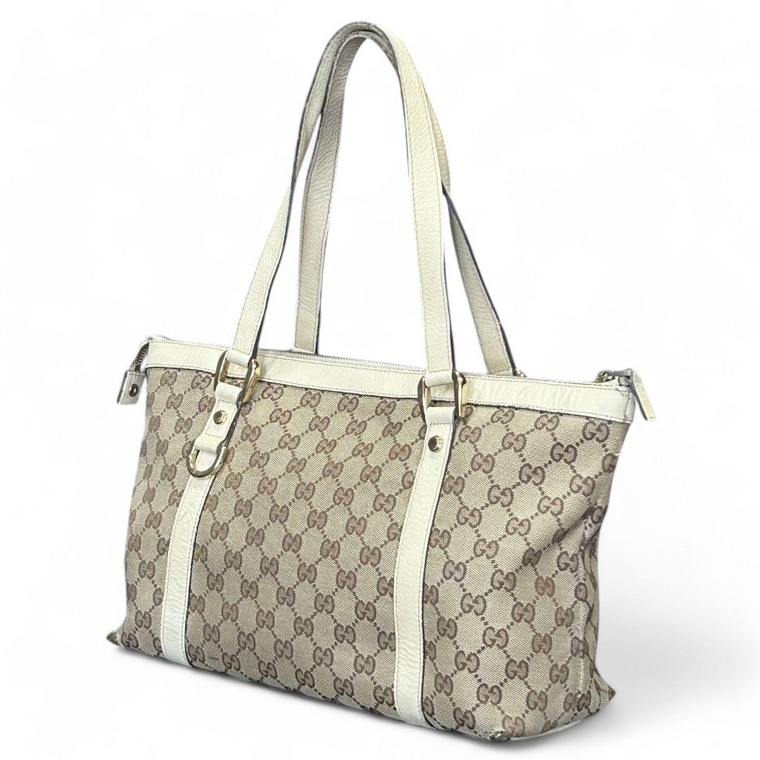 Gucci Gucci - Abbey Handbag Shoulder Bag Beige Leather Size ONE SIZE - 5 Thumbnail