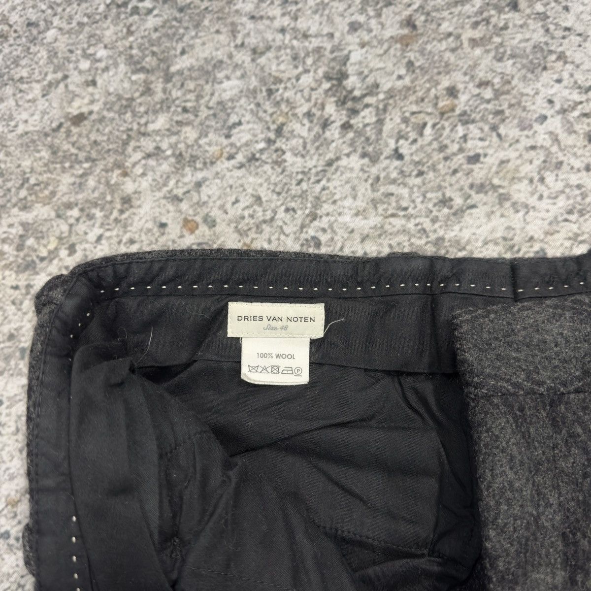 Dries Van Noten Dries Van Noten Wool Snakeskin Print Flare Trouser Pants Size US 30 / EU 46 - 5 Thumbnail