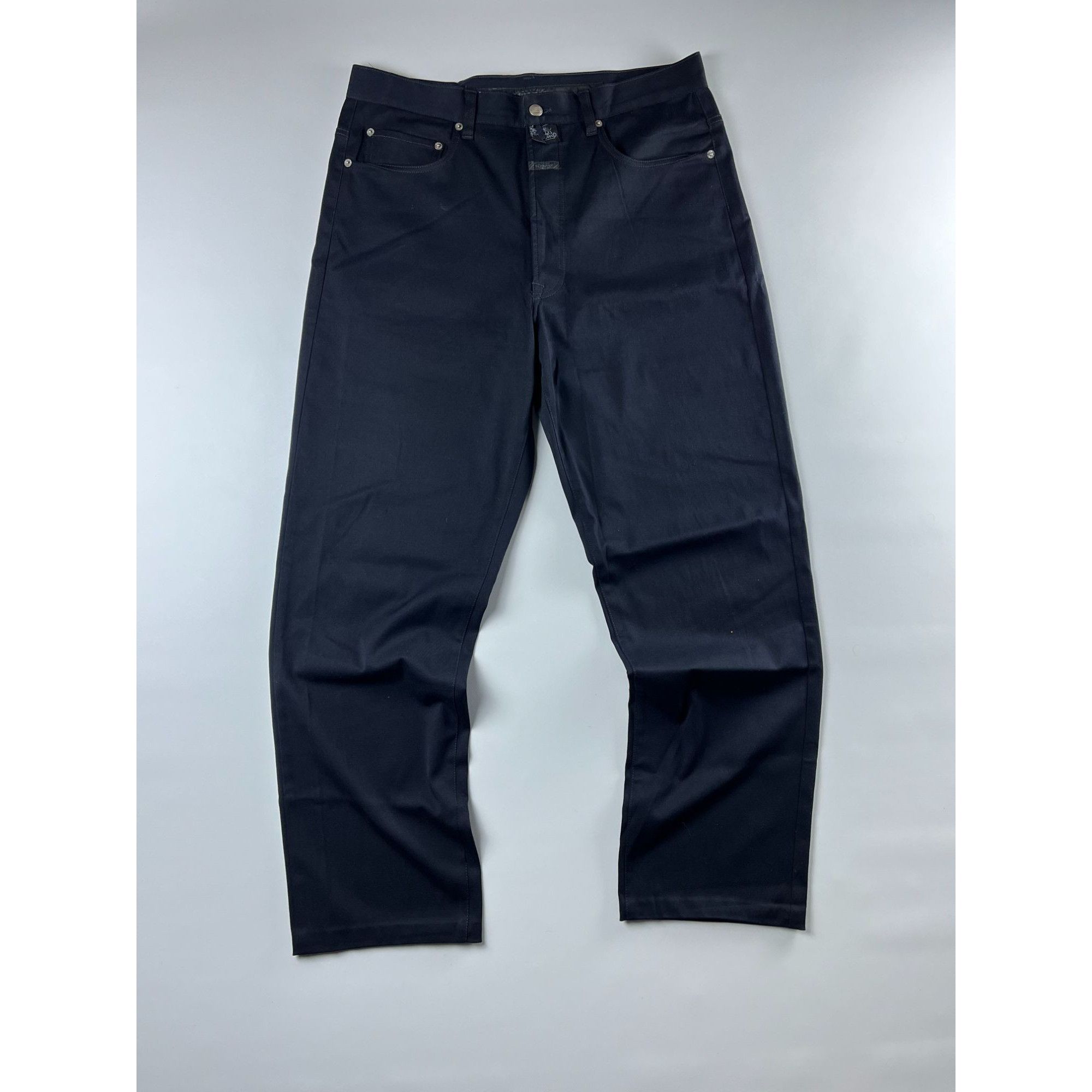 Designer × Marithe + Francois Girbaud Marithe Francois Girbaud Mens Black Stone Washed Pants Made Size US 34 / EU 50 - 1 Thumbnail