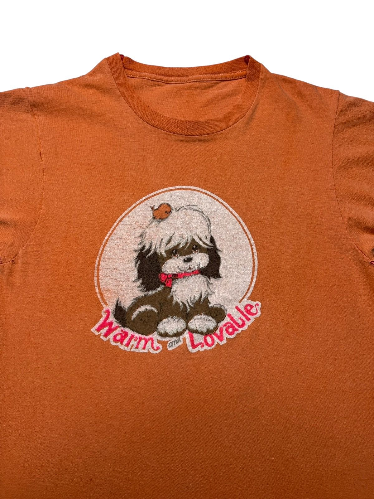 Vintage Vintage 70’s / 80’s Warm & Lovable Cute Dog Tee Shirt Size US L / EU 52-54 / 3 - 3 Thumbnail