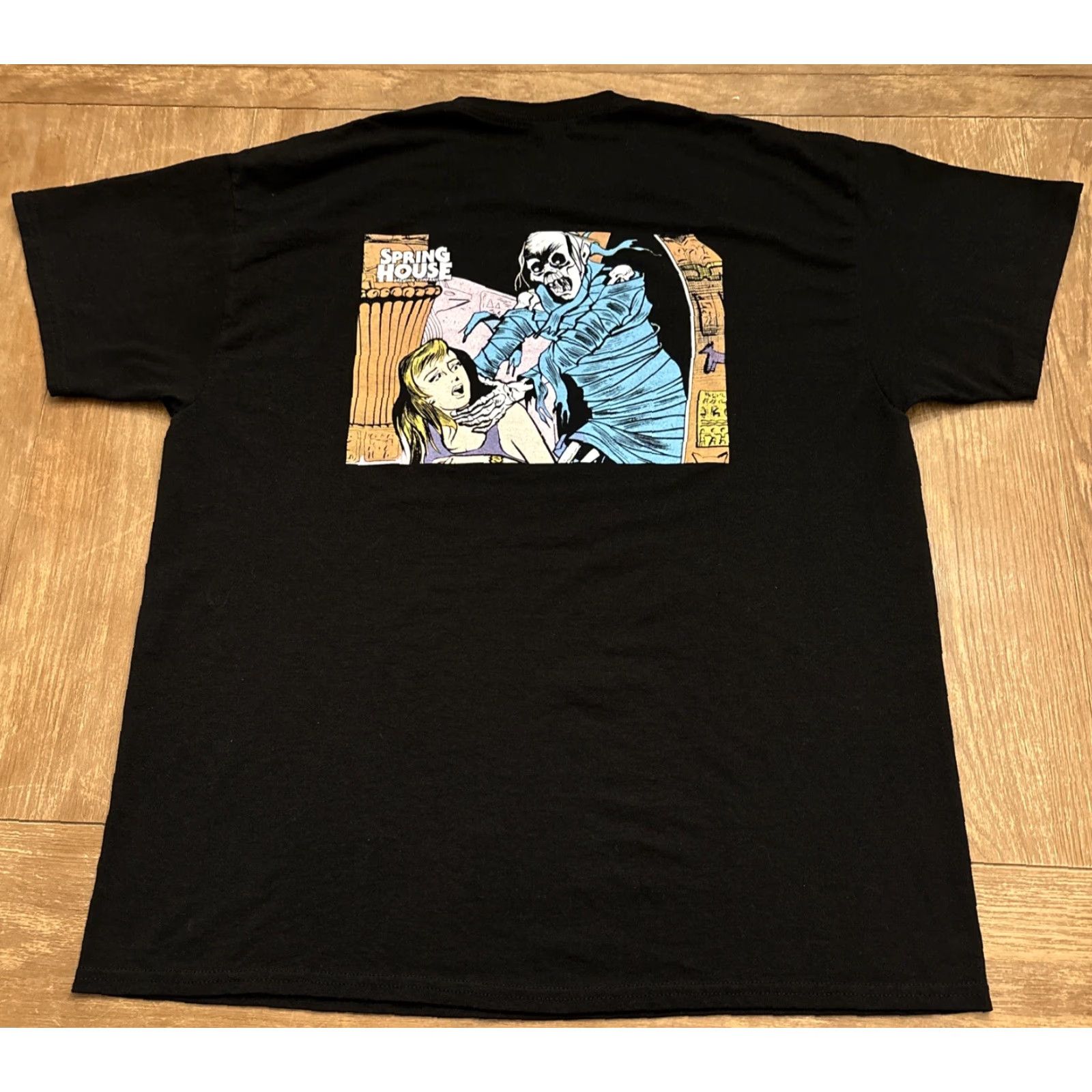 Vintage Rare Spring House Brewing Mummy Halloween T Shirt XL Black Men Size XL Size US XL / EU 56 / 4 - 6 Thumbnail