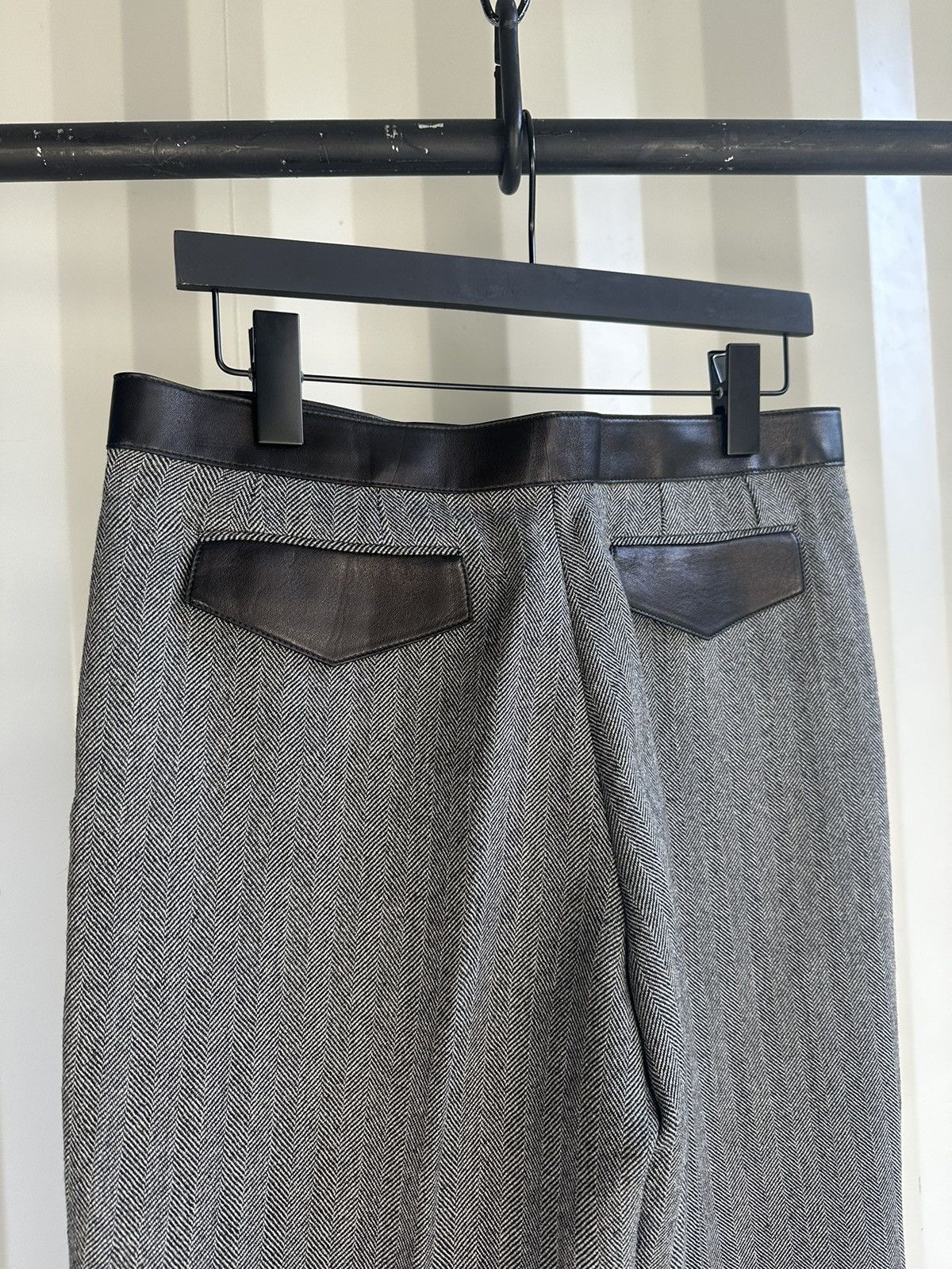 Gucci Herringbone Wide Leg Pants Size US 32 / EU 48 - 6 Thumbnail