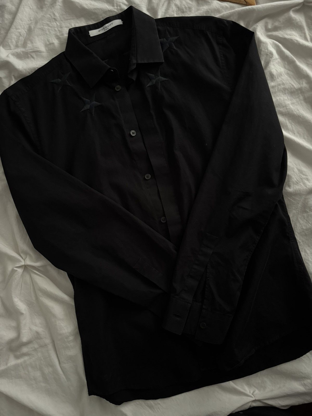 Givenchy Shirt Long Sleeve Button Up Black