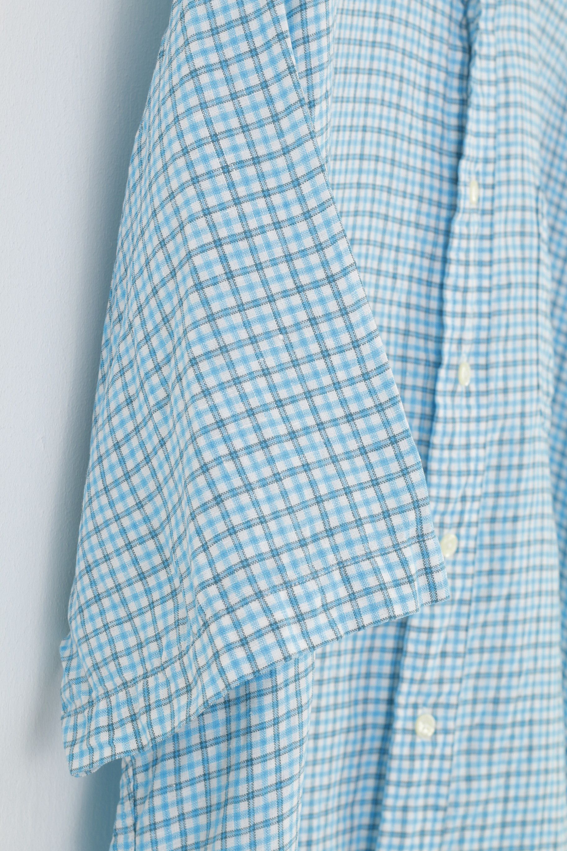Brooks Brothers Brooks Brothers Men XL Casual Shirt Blue Linen 10518 Size US XL / EU 56 / 4 - 4 Thumbnail
