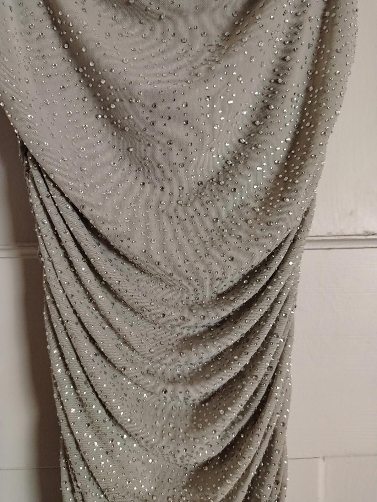 Other Pre-Loved​ Oh Polly Mini Dress UK 8 Sage Bodycon Size S / US 4 / IT 40 - 5 Thumbnail