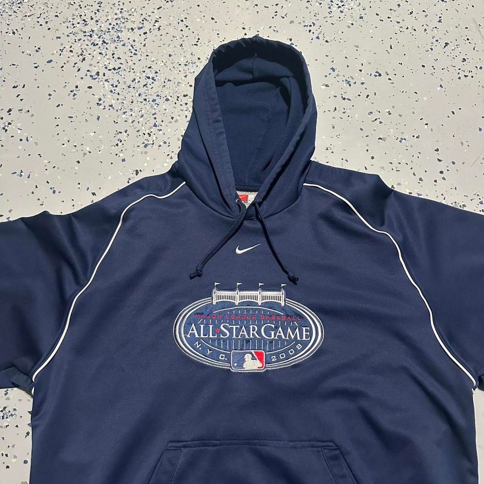 Nike Vintage Nike Center Swoosh 2008 MLB All Star Game Hoodie Size US L / EU 52-54 / 3 - 4 Thumbnail