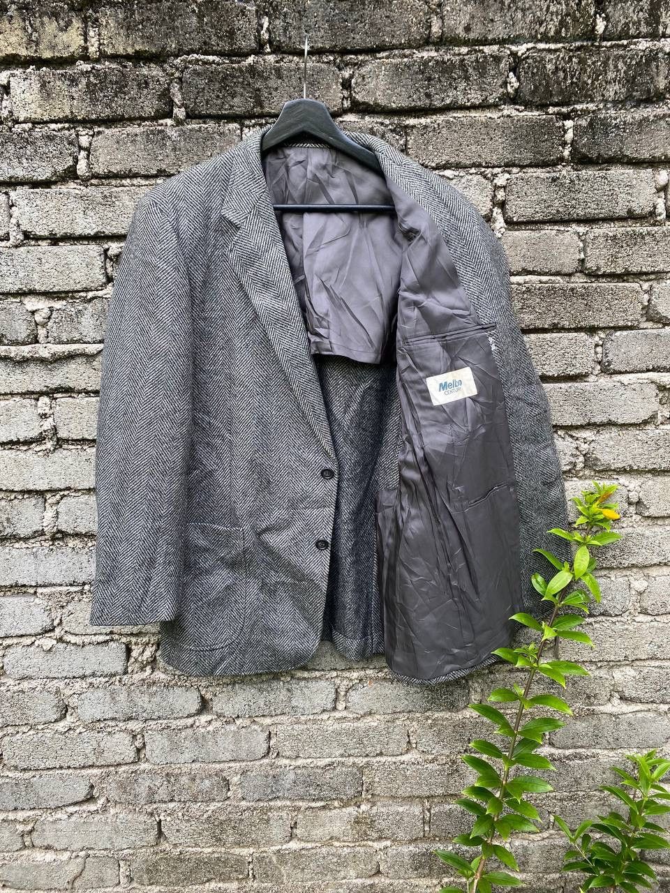 Vintage Vintage 80s Melbo Century Herringbone Blazer Size US M / EU 48-50 / 2 - 5 Thumbnail