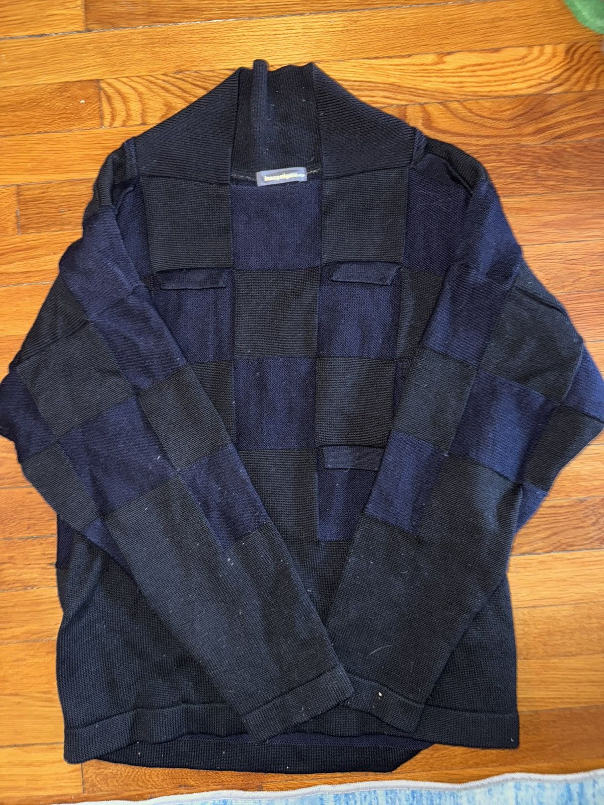Issey Miyake Issey Miyake Mens Patch Sweater Size US M / EU 48-50 / 2 - 1 Thumbnail