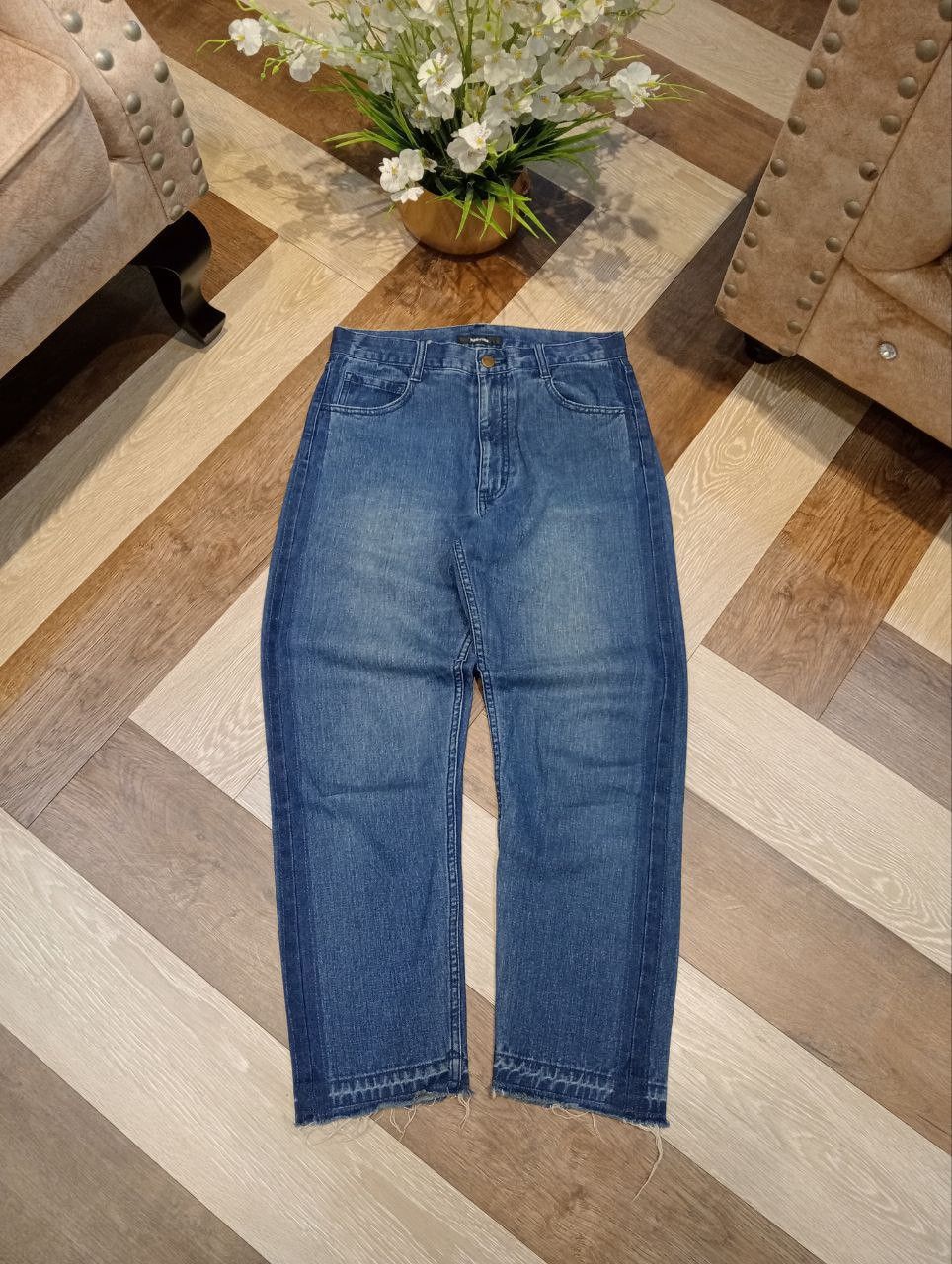 Ne-Net NE-NET ISSEY MIYAKE INDIGO DYE DENIM PANTS Size US 30 / EU 46 - 1 Thumbnail