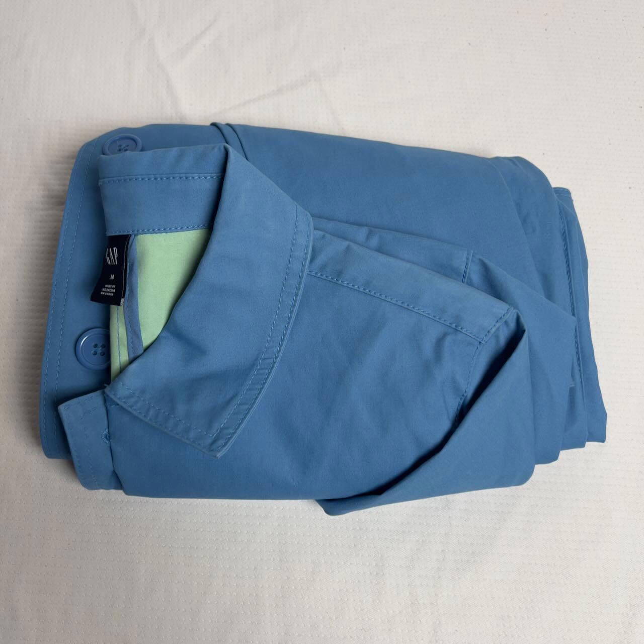 Gap NWOT Vintage 2006 GAP Blue Green Trench Coat w/ Belt M Size M / US 6-8 / IT 42-44 - 10 Thumbnail