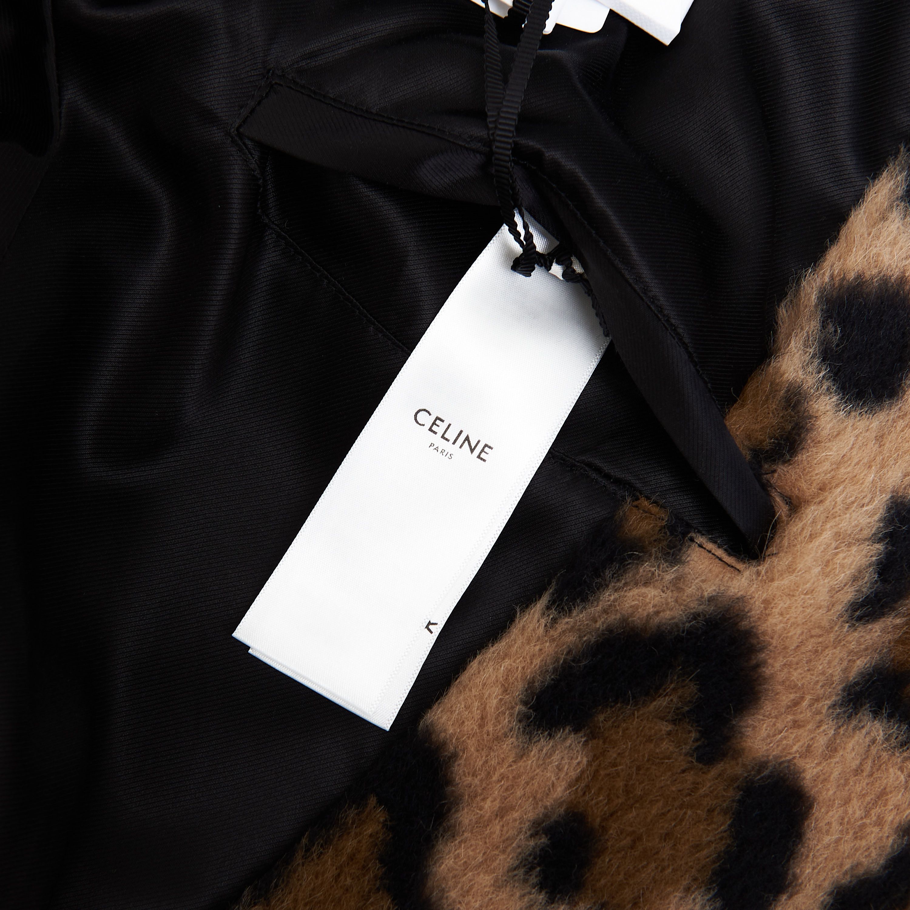 Celine Oversized MAC Coat In Leopard Print Alpaca Size US S / EU 44-46 / 1 - 13 Thumbnail