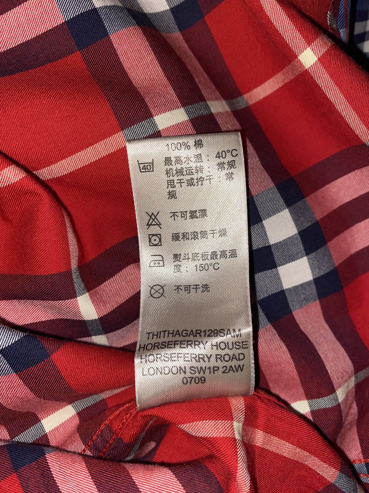 Burberry × Designer Burberry Brit London Nova Check Plaid Designer Button Shirt Size US L / EU 52-54 / 3 - 11 Thumbnail