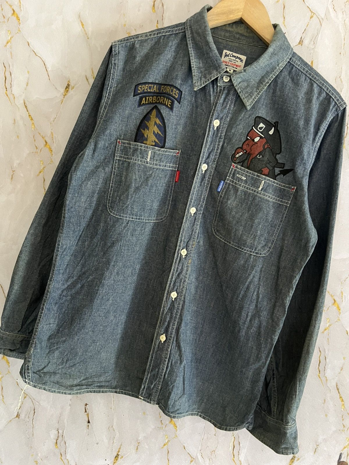 Tedman Tedman Devil Shirt – Rare Japanese Archive Grail Size US M / EU 48-50 / 2 - 7 Thumbnail