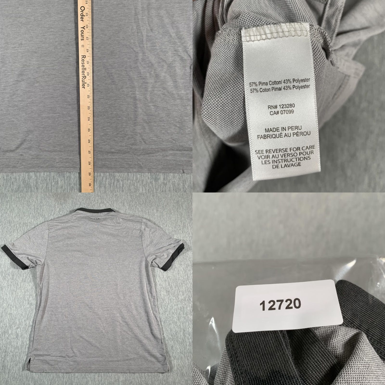 TravisMathew VINTAGE Travis Mathew Polo Shirt Mens XL Gray Pima Cotton Golf Contrast Collar Size US XL / EU 56 / 4 - 8 Thumbnail