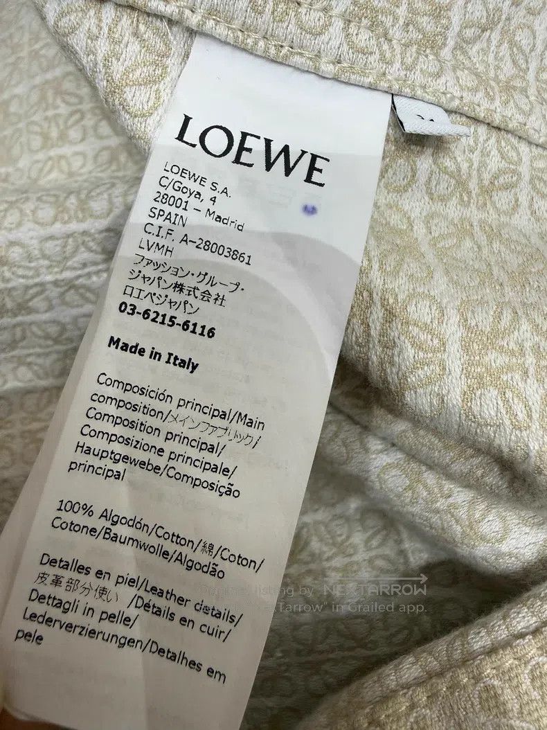 Loewe Loewe Monogrammed Leather Logo Jacket Size XXS / US 00 / IT 34 - 5 Thumbnail