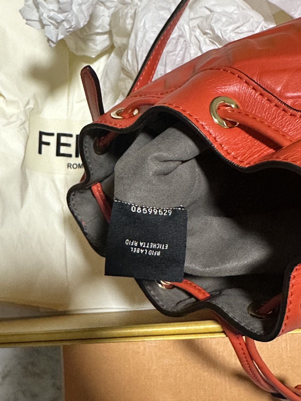 Fendi Fendi Mon Tresor Black leather mini-bag with FF motif Size ONE SIZE - 9 Thumbnail