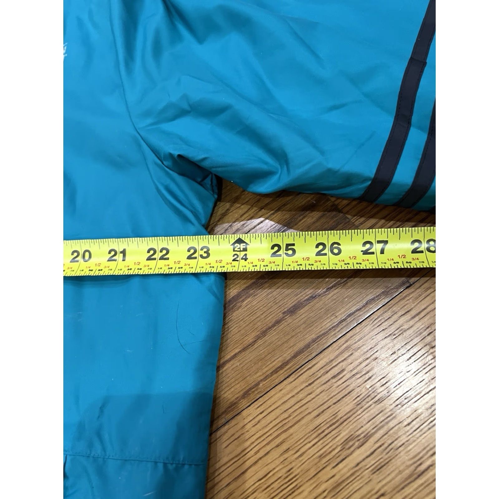 Adidas Adidas Windbreaker Jacket Climaproof Climalite Boston Marathon 2016 Mens Large Turquoise Striped Zip Stand-Up Collar Jacket Size US L / EU 52-54 / 3 - 7 Thumbnail
