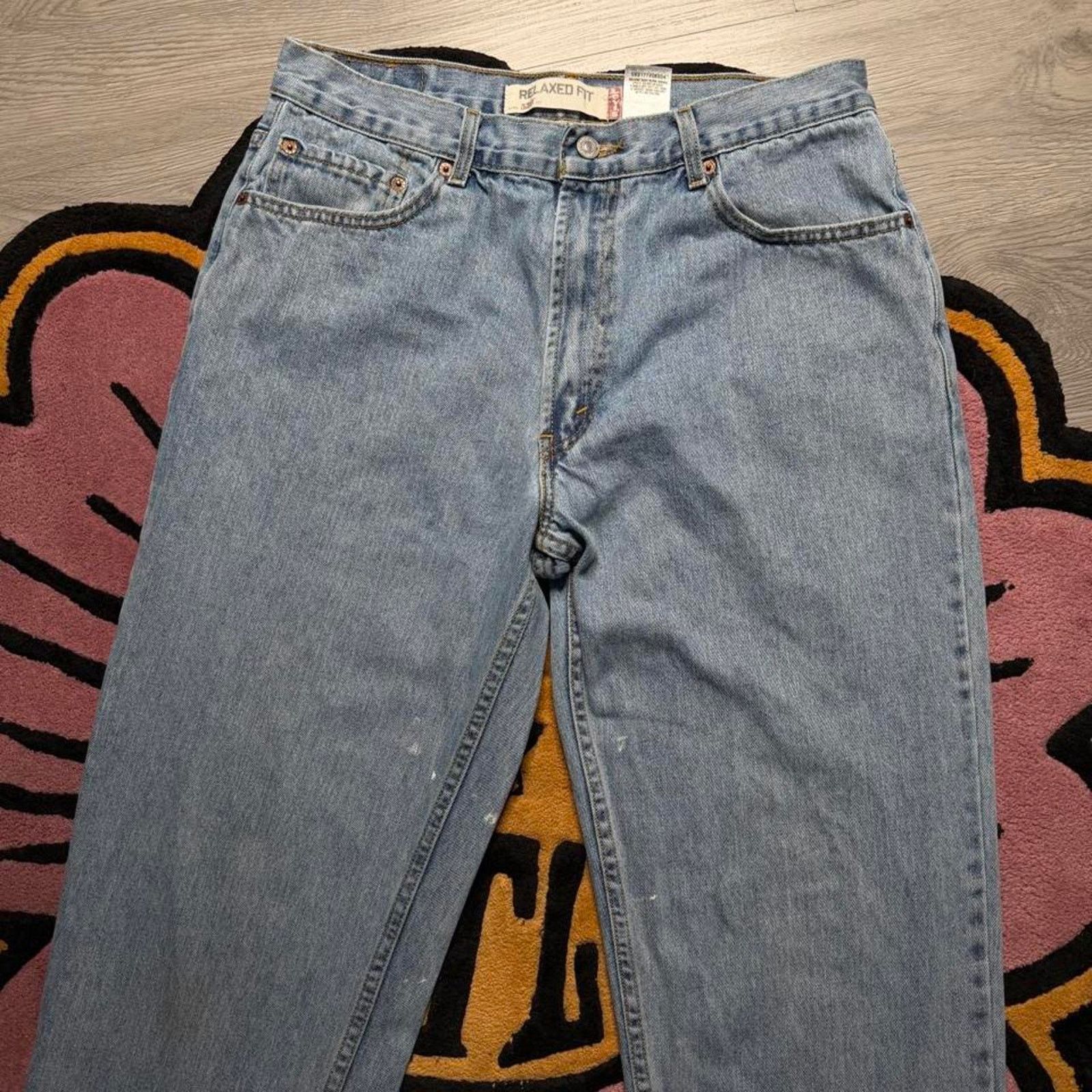 Levi's × Vintage Vintage Y2K Levi’s Strauss 550 Relaxed Fit Denim Jeans 36x32 Size US 36 / EU 52 - 2 Thumbnail