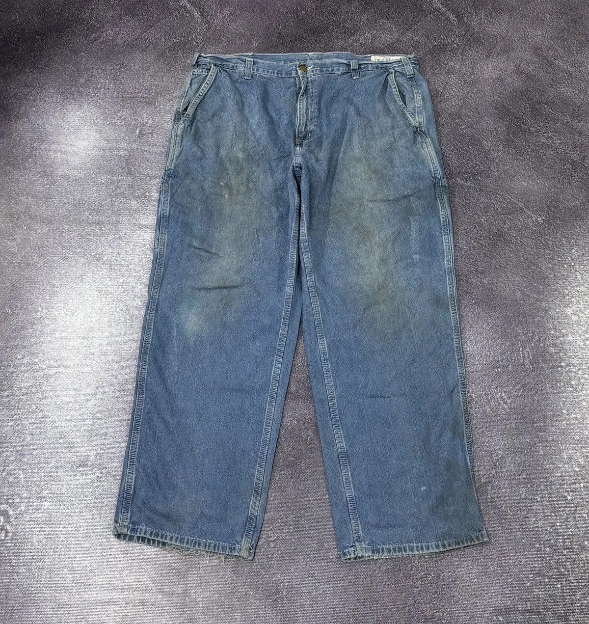 Carhartt × Vintage Vintage Carhartt Denim Dungaree Fit Blue Hype Baggy Jeans Size US 40 / EU 56 - 2 Thumbnail