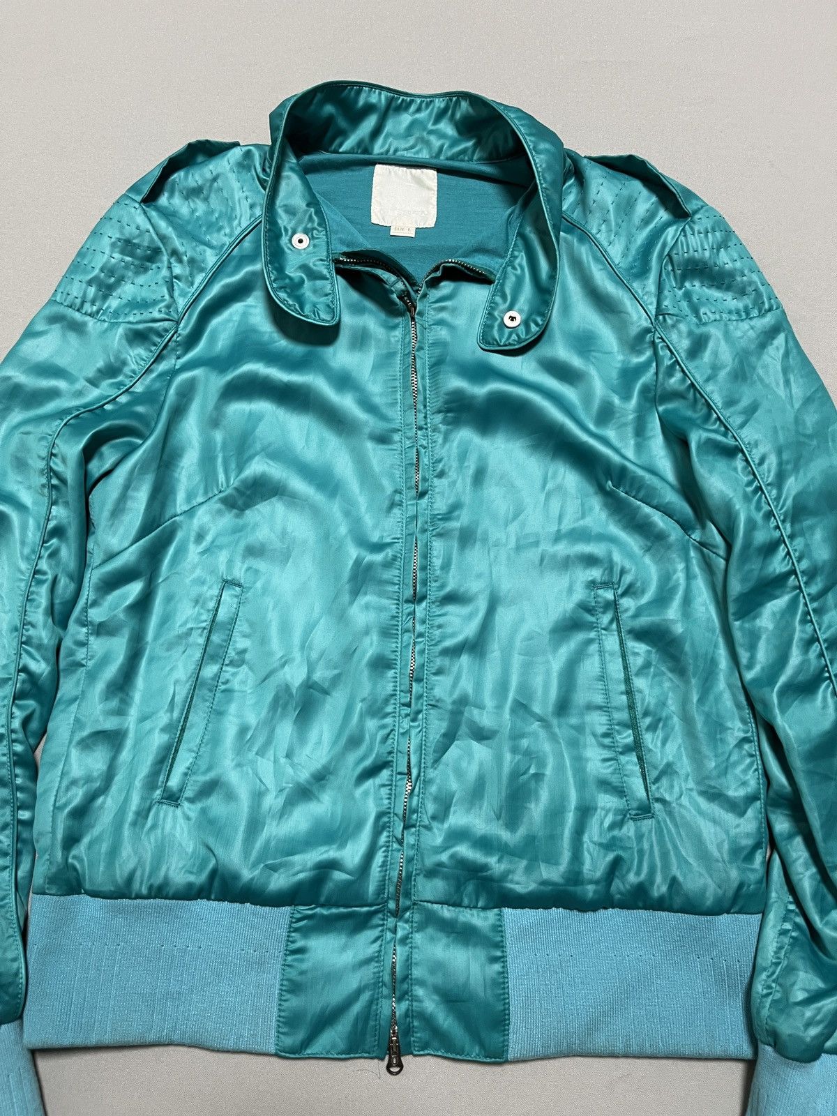 Diesel Diesel Turquoise Liquid Space Super Rare Bomber Jacket Size L / US 10 / IT 46 - 4 Thumbnail