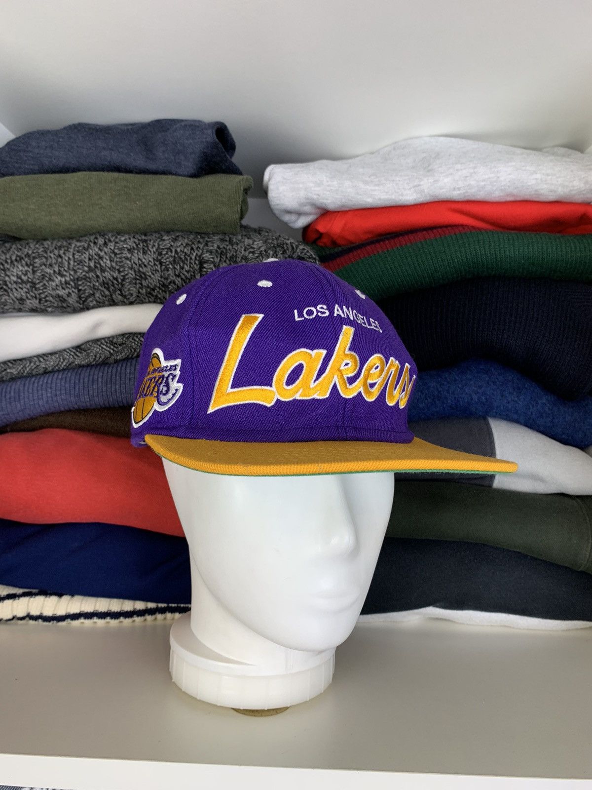 NBA Mitchell & Ness Los Angeles Lakers Cap Hat Size ONE SIZE - 1 Thumbnail