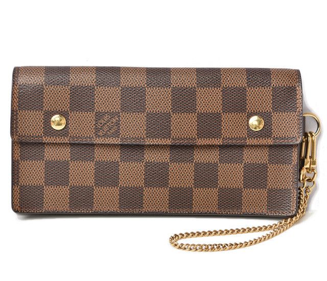 Louis Vuitton Louis Vuitton Louis Vuitton Damier Canvas Accordion Wallet N60002 Canvas Long Wallet N60002 in Great Condition Size ONE SIZE - 1 Thumbnail